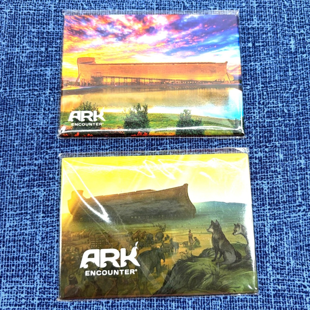 Ark Encounter Magnet Set Ark Sunset Animals Boarding NWT